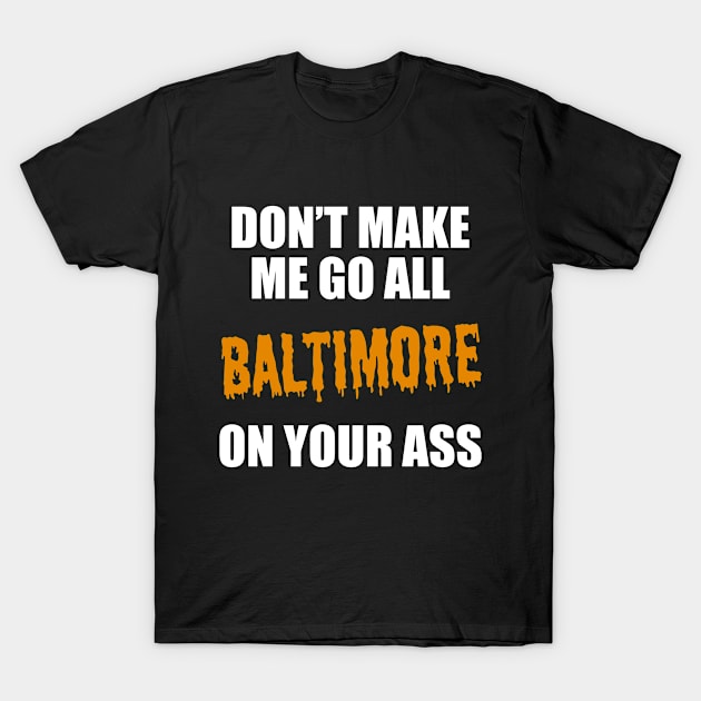 Baltimore Baseball Fan T-Shirt by CafePretzel